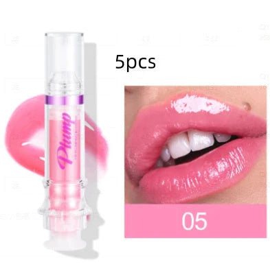 Glossy Luxury Lip Gloss in various shades with a mirror-like shine and hydrating formula