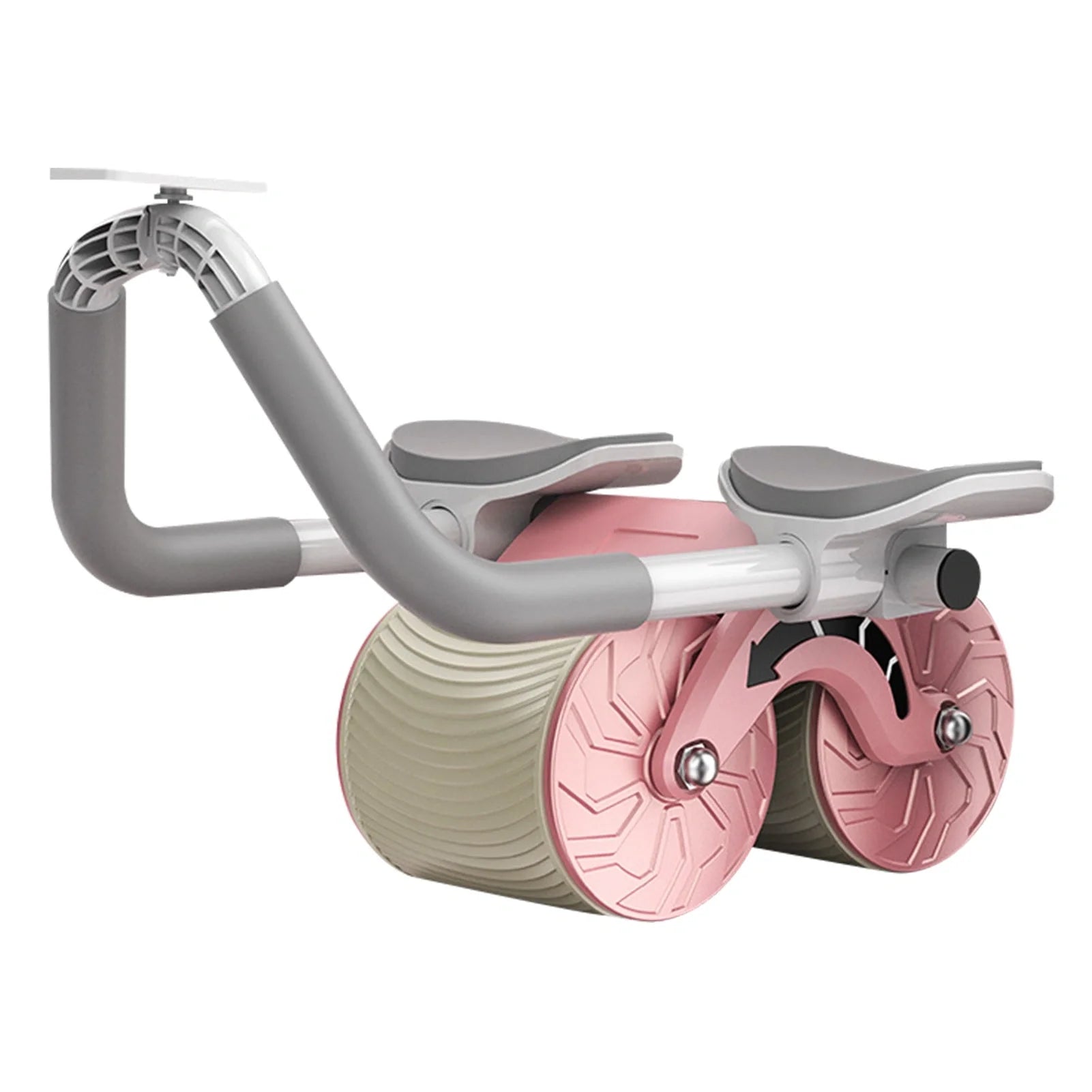 2-in-1 Exercise Belly Wheel with smart counting feature for indoor fitness