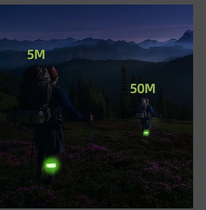 Rechargeable Nylon LED Sports Bracelet for night safety with bright illumination