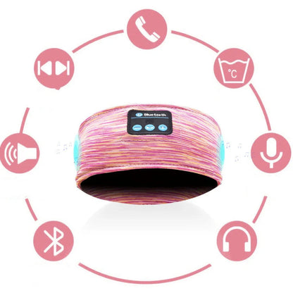 Wireless music headband with Bluetooth, hands-free calling, and voice control features