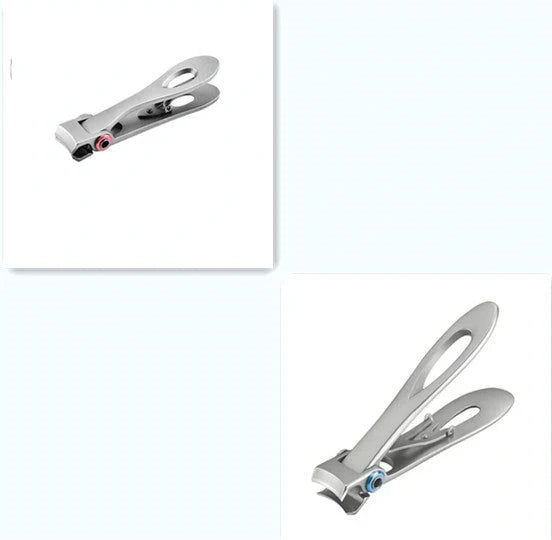 Stainless steel thick nail clippers for easy and precise toenail trimming
