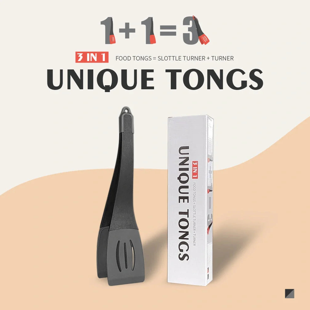 3-in-1 silicone food clip spatula with detachable scraper and rotary blade