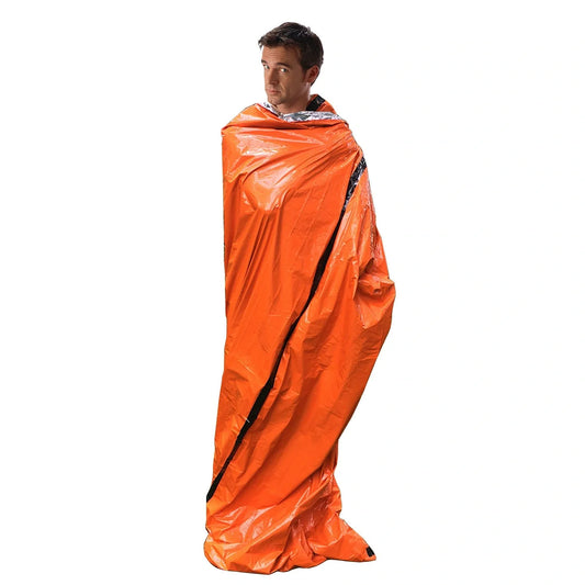 Premium first-aid thermal sleeping mat made of reflective PE film for superior insulation and warmth in emergencies