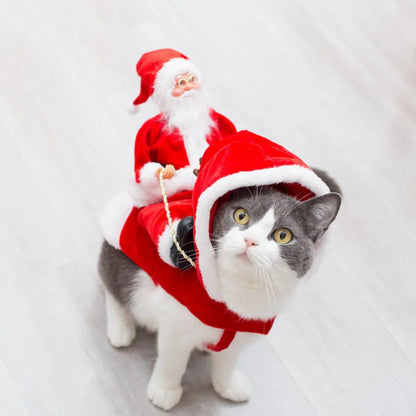 Green elf Christmas costume for dogs with adjustable fit