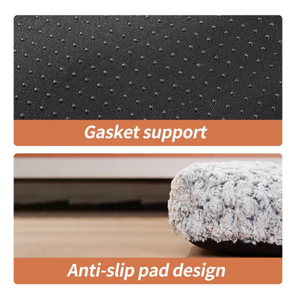 Plush, cushioned dog beds with rose velvet exterior and soft, supportive cotton filling, providing cozy and comfortable sleeping for medium to large dogs