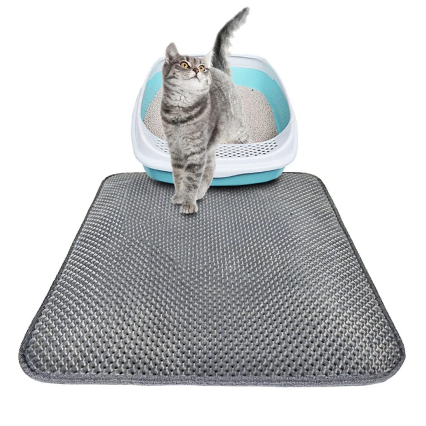 Premium cat litter mats with innovative trapping technology to keep your home clean and tidy