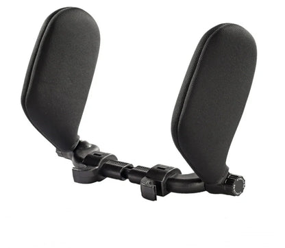 Adjustable car seat headrest pillow with memory foam for neck support during travel