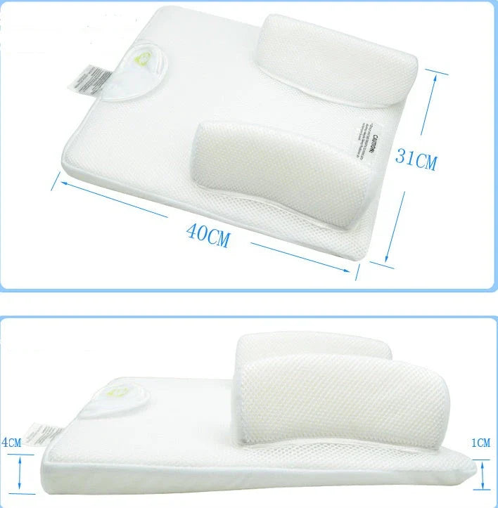 Premium Comfort Baby Sleep Positioning Pad with Gently Sloped Headrest and Curved Armrests for Newborns