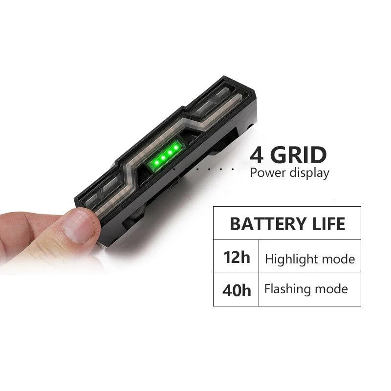 USB rechargeable waterproof bicycle tail light with 3 colour options