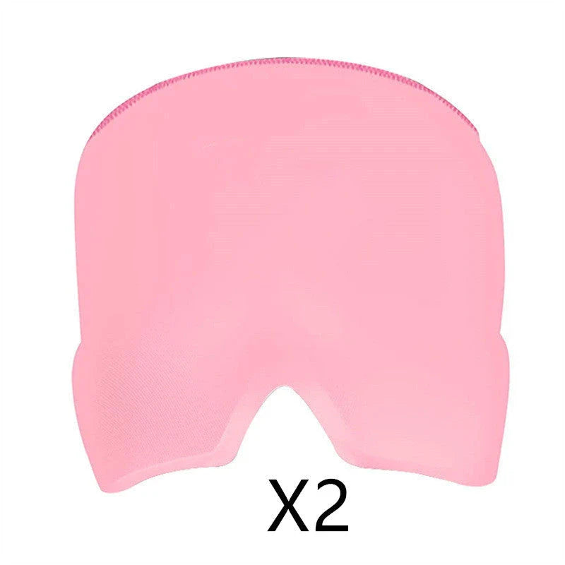 Soothing Ice Therapy Eye Mask for Headache and Migraine Relief, Flexible Gel Material, Adjustable Strap