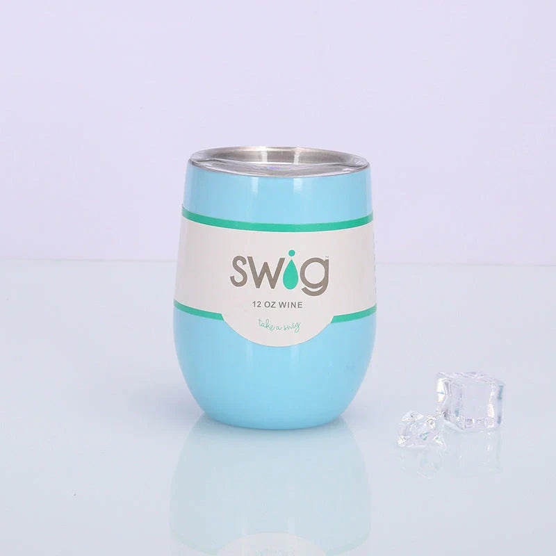Premium Stainless Steel Insulated Wine Tumbler in Various Vibrant Colors - 12 oz Capacity, Vacuum Sealed Design