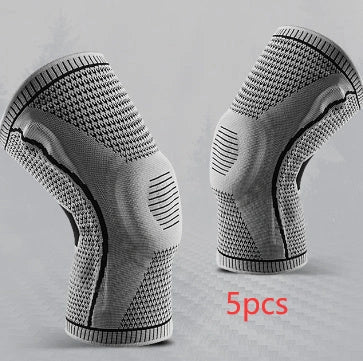 Silicone Spring Knee Pads for sports and fitness with patella protector