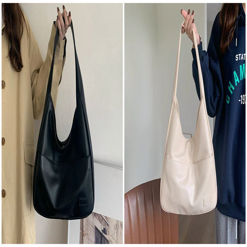Spacious Women's Tote Bag in Brown, Black, and White Colours with Comfortable Shoulder Straps