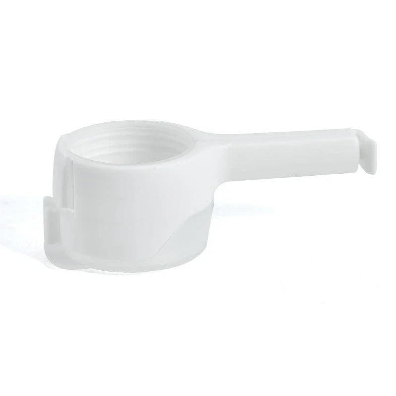 Premium food preservation clip with airtight seal and wide pouring spout to keep snacks fresh