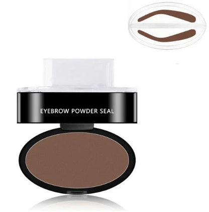 Precision Eyebrow Enhancing Makeup Kit with Stamp and Powder for Flawless Brows