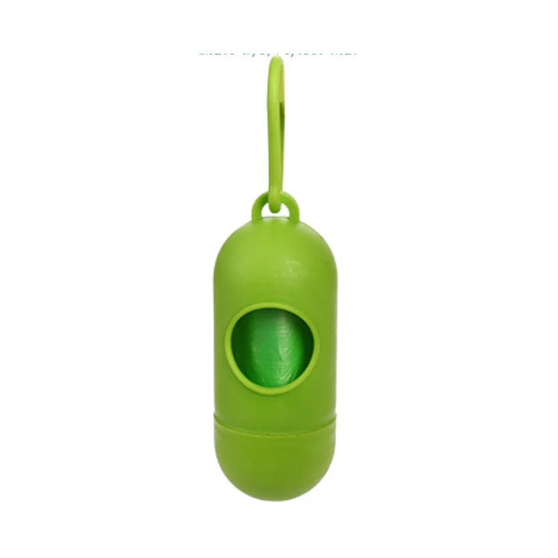 Eco-friendly dog poop bags in various colours for pet waste cleanup