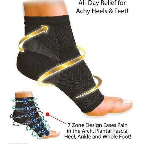 Premium sports compression socks with ankle support, breathable nylon material, and stylish designs