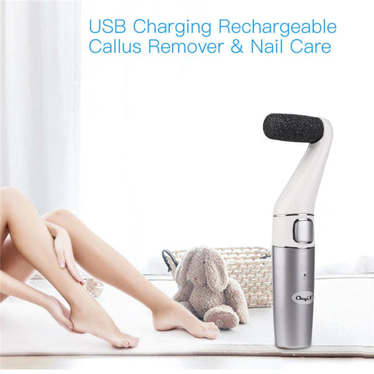 Premium Electric Foot Grinder with Interchangeable Rollers for Callus Removal and Nail Care