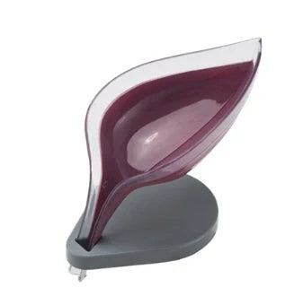 ABS suction cup soap holder and sponge drain box in various colours for kitchen organisation