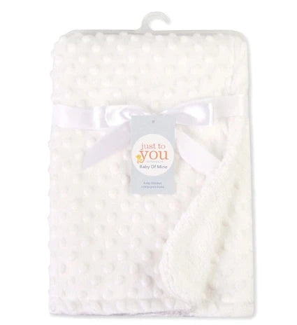 Premium plush baby blanket in various colours, perfect for swaddling, strolling, and creating a cosy nursery environment