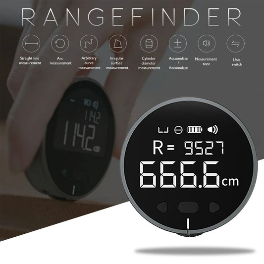 High-Precision Digital Measuring Ruler with Rechargeable Battery, Flexible Measuring Function, Impressive Range, and Durable Large LCD Screen