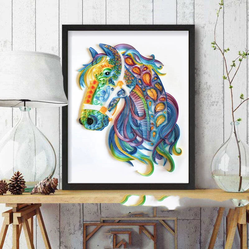 Elegant paper craft kits featuring a variety of designs like deer, tiger, wolf, fish, and more for home decor and gift-giving