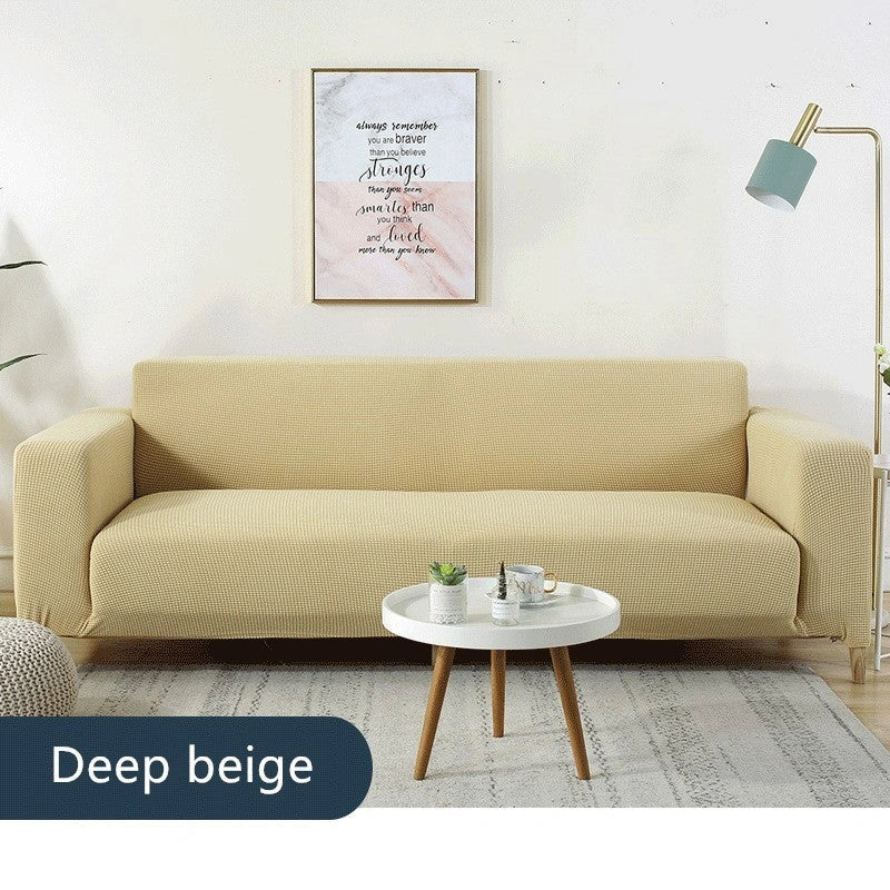 Waterproof polar fleece sofa slipcover in various colours protecting your living room furniture