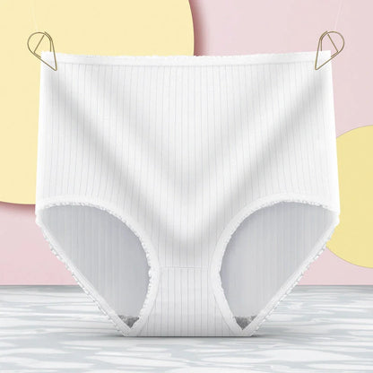 High waisted tummy control panties in milk silk for a smooth silhouette