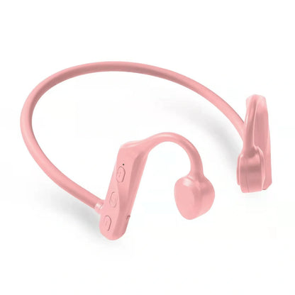 Wireless Sports Headphones with Mic in Pink, Black, and Green options