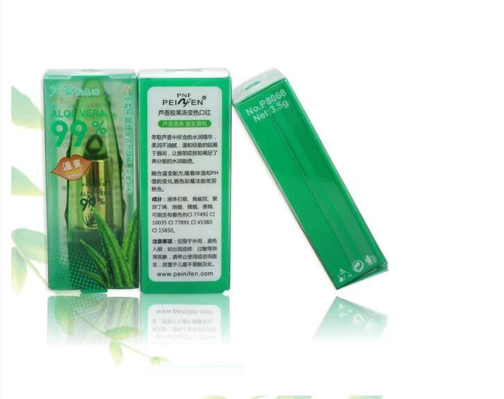 Aloe Vera Gel Color Changing Lipstick Gloss in personalised shade with moisturising benefits