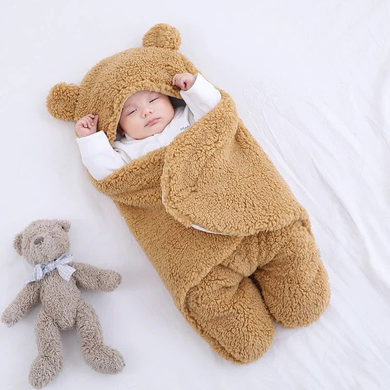 Cozy and soft baby sleeping bag in various colors for newborns and infants up to 9 months old