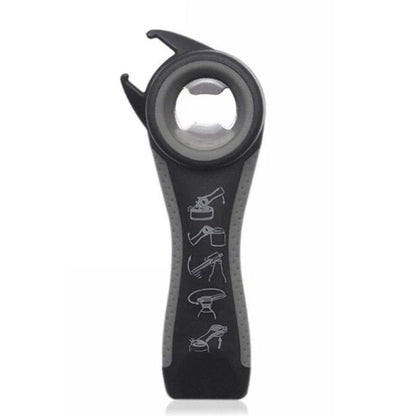 Versatile 5-in-1 stainless steel can opener and bottle opener - a must-have for any UK kitchen