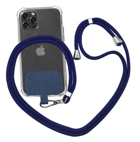 Universal crossbody phone lanyard in various colours with metal buckle
