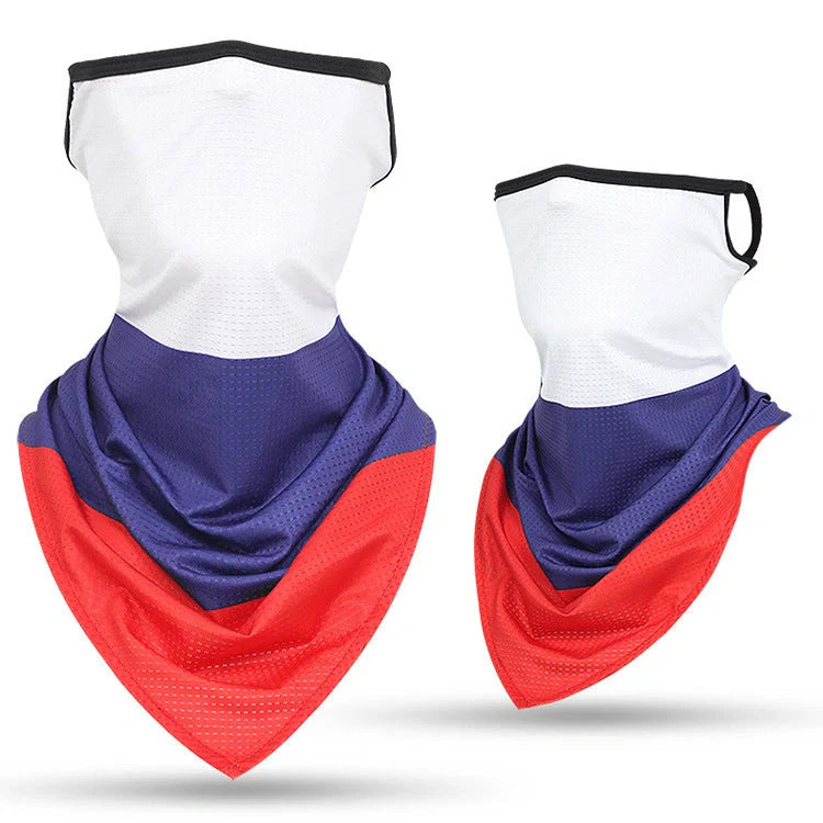 Breathable face guard thin tubular ring scarf in various colours for sun protection