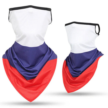Breathable face guard thin tubular ring scarf in various colours for sun protection