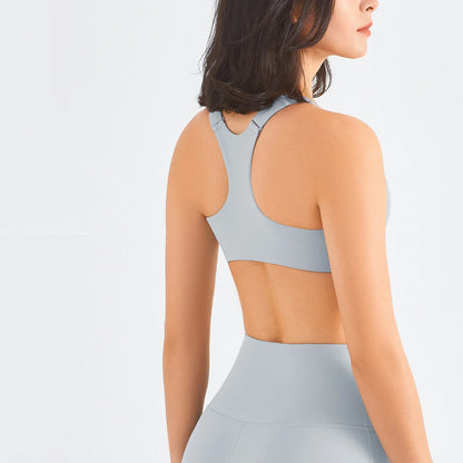 Front zip sports bra for women plus size workout in various colours