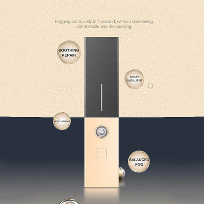 Nano Spray Water Replenishing Instrument in golden color with USB charging