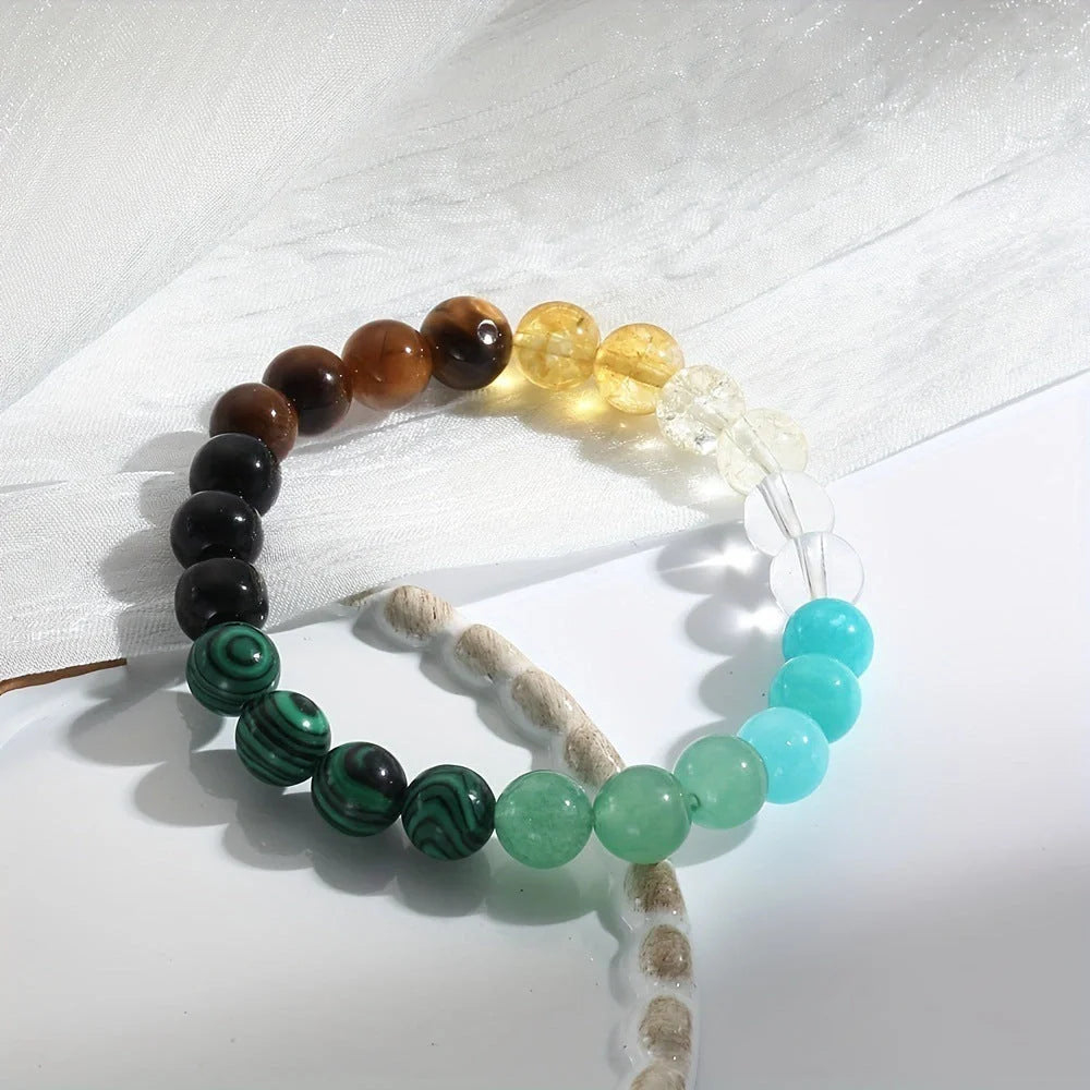 Natural Stone Citrine Dongling Malachite Bracelet in various colours