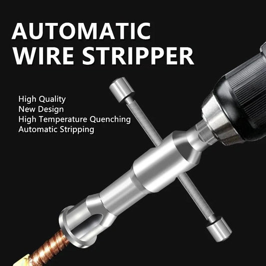 Automatic Wire Stripper for quick cable peeling and twisting, made of galvanised steel