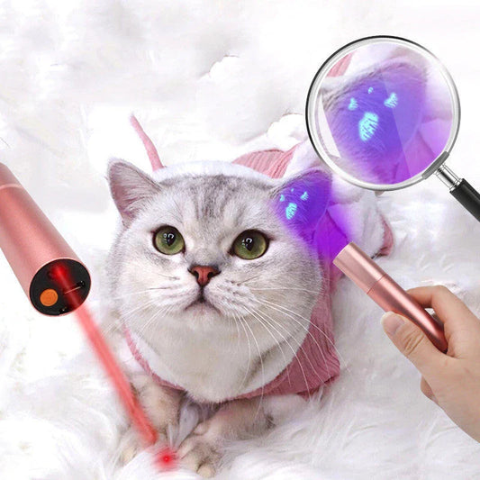 Compact UV cat ringworm detector with aluminium alloy construction and dual-function diagnostic capabilities