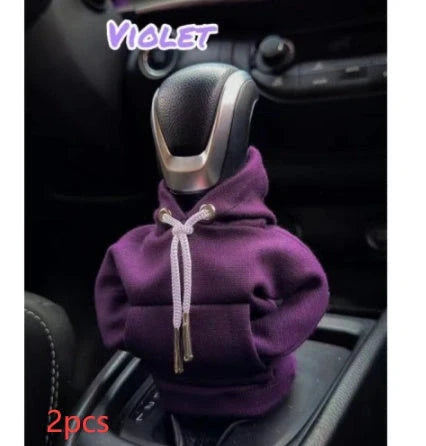 Universal gear knob cover hoodies in pure cotton for cars