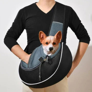 Versatile pet carrier bag in various colors, featuring adjustable drawstring closure and zipper-protected bottom for secure and comfortable pet transportation.