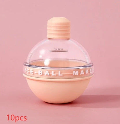 Food-grade silicone ice ball mold for creating 6cm spherical whisky ice cubes