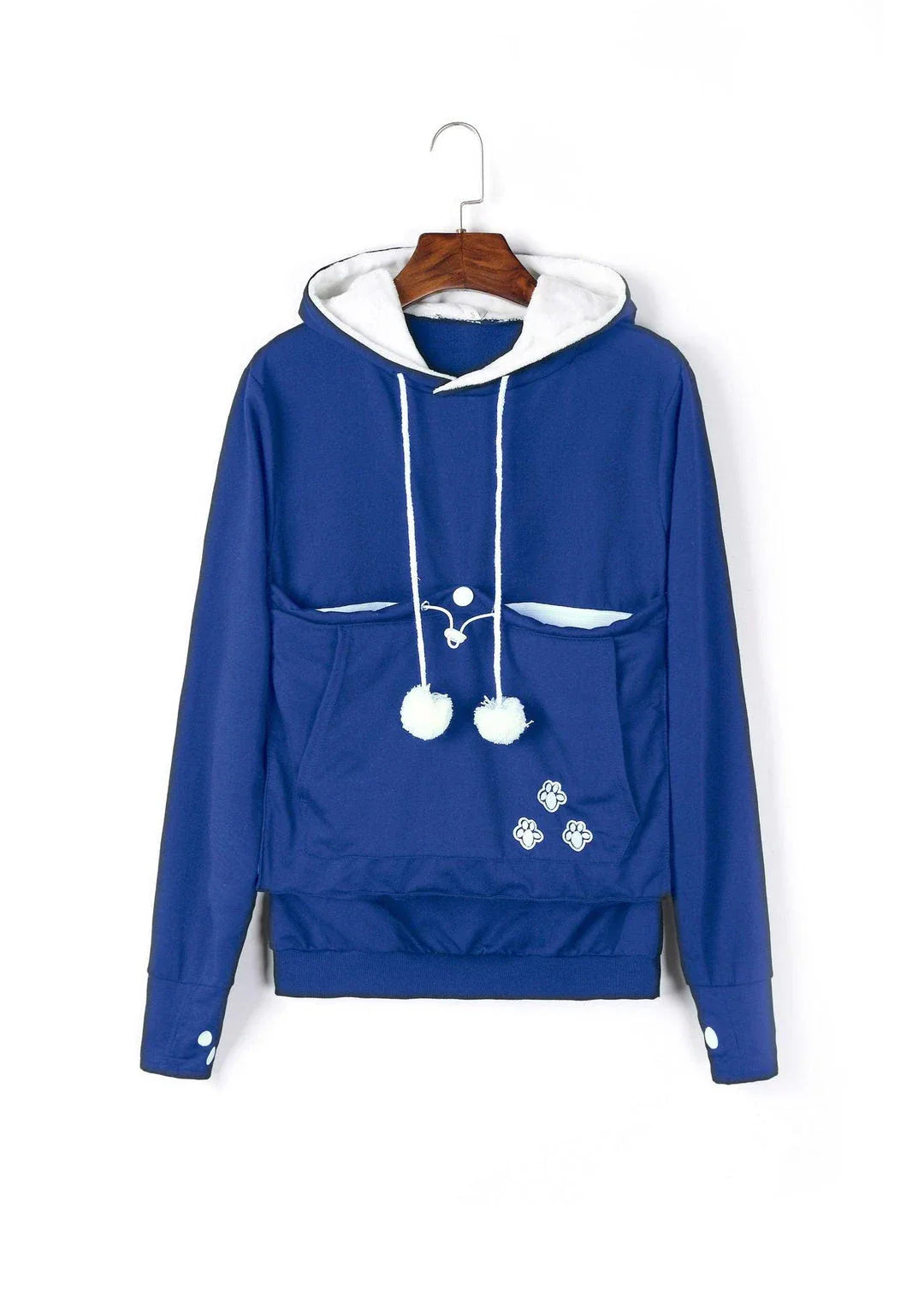 Cosy and cute hoodies with pet pocket for women to keep their cats warm and snug during the British winter