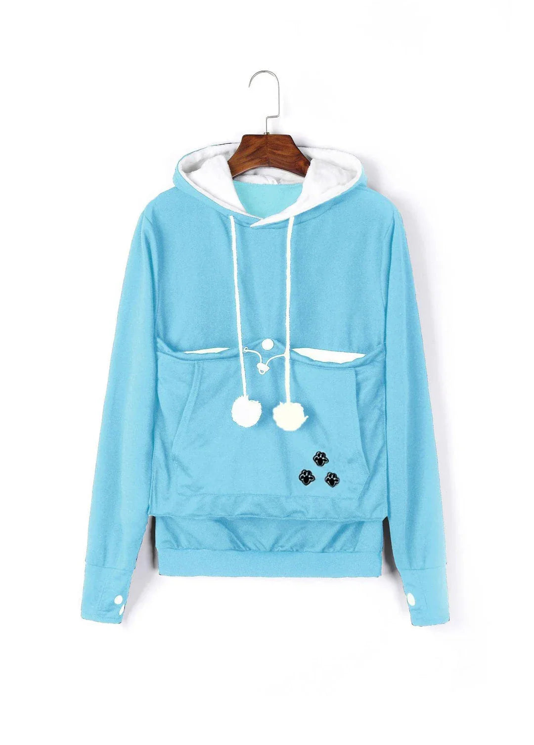 Cosy and cute hoodies with pet pocket for women to keep their cats warm and snug during the British winter