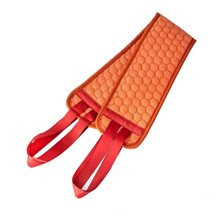 Exfoliating Bath Towel for Deep Cleansing - Premium Sponge Material, Coarse Sand Texture, Ergonomic Design, and Effective Exfoliation
