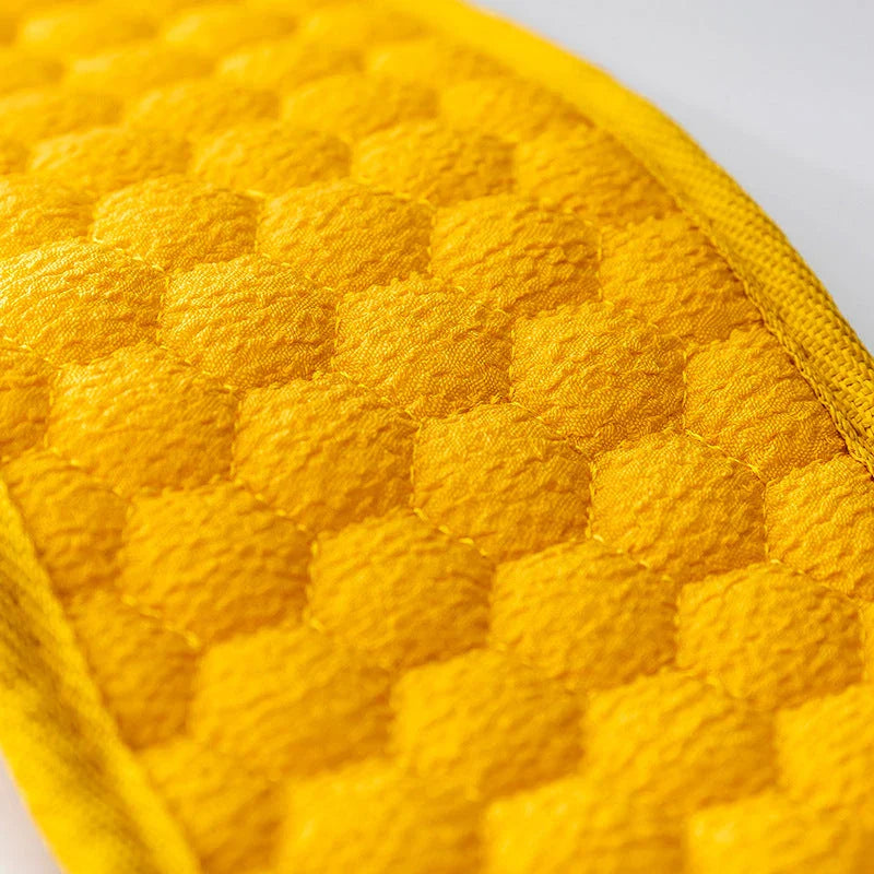 Exfoliating Bath Towel for Deep Cleansing - Premium Sponge Material, Coarse Sand Texture, Ergonomic Design, and Effective Exfoliation
