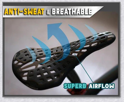 Inbuilt Saddle Suspension - Ergonomic bicycle seat with shock-absorbing design for comfortable cycling