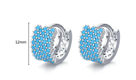 Elegant silver ear hoops with a simple and contemporary design for the stylish woman