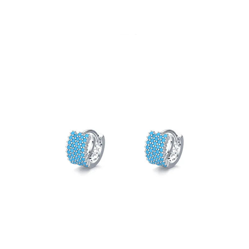 Elegant silver ear hoops with a simple and contemporary design for the stylish woman